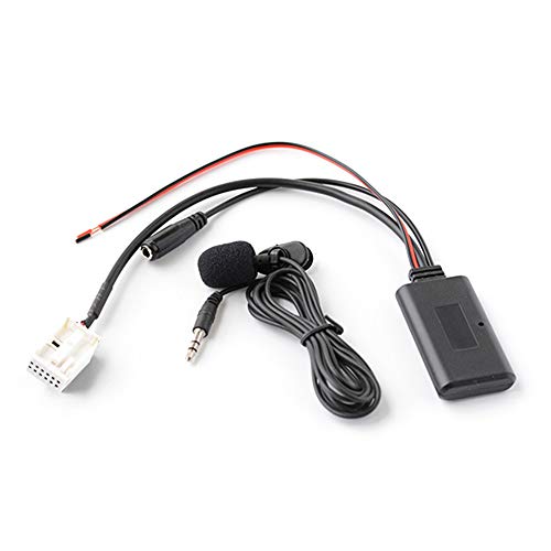 Bluetooth Aux Audio Adapter mit Mikrofon für Peugeot RD4 Radio für Peugeot 207 307 308 407 607 807 Citroen C2 C3 C4 C5 C6 C8 von ENJOY-UNIQUE