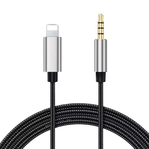 ENJOY-UNIQUE Kabel Audio Adapter Lightnin auf klinke 3,5 mm Männlich Stecker Stereo Kopfhörer Auxiliary Kabel 6.6ft/2M Kompatibel mit iPhone 14 13 Pro Max 12 11 9 8 7 von ENJOY-UNIQUE