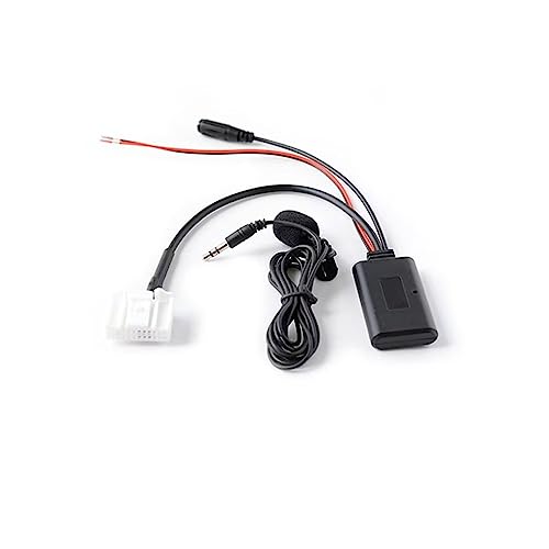 ENJOY-UNIQUE Kabelloses Bluetooth-AUX-Adapter-Modul, Stereo-Musikempfänger, 24-polig, mit Mikrofon, kompatibel mit Subaru Outback Forester CD-Radio von ENJOY-UNIQUE