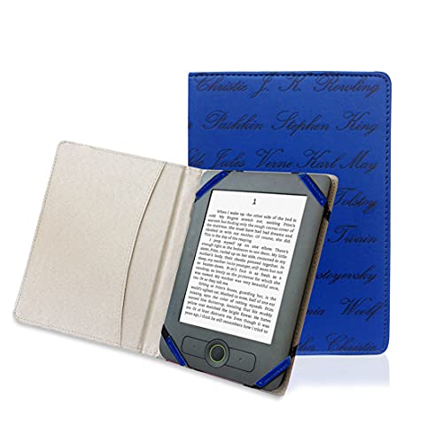 Universal 15,2 cm eReader Book Style geprägt Name für Kobo Pocketbook Sony 15,2 cm eReader blau von ENJOY-UNIQUE