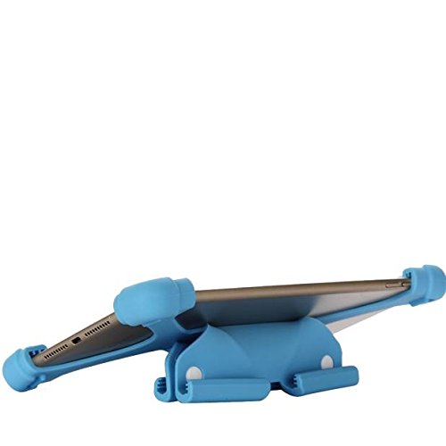 Universal verstellbar ausziehbar stoßfest Ständer Silikon Schutzhülle für 20,1 cm 20,3 cm 21,1 cm 22,6 cm 22,9 cm Tablets PC iPad Samsung Chuwi Tablet blau von ENJOY-UNIQUE