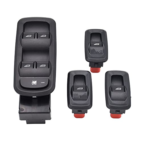 Fensterschalter Elektrischer Fensterheberschalter 8A6T-14529-AA Für Ford Für Festiva Für Fiesta 2009-2014 CN15 14529 AB CN15-14529-AB Elektrische Fensterheber(Blanc) von ENLIGMA