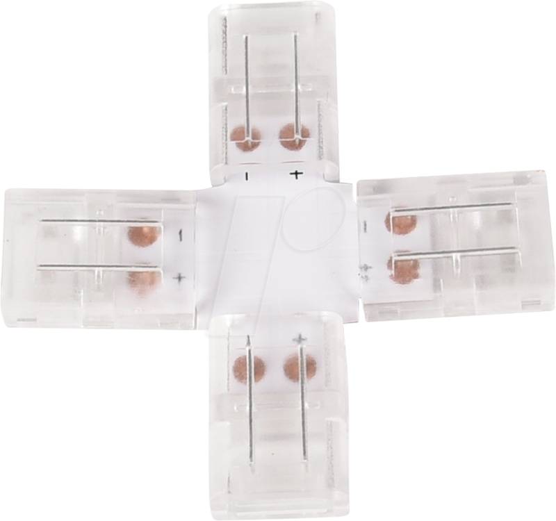 ELED 900220 - LED-Streifen Verbinder, X-förmig, 2 polig, für 10 mm LED-Streife von ENOVALITE