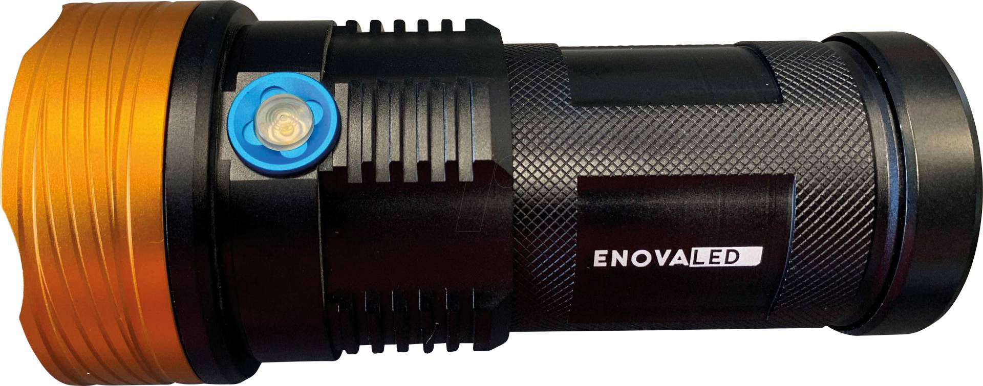ELED LX0230 - LED-Taschenlampe, 6000 lm, 10 W, 3 Modi, 4x 18650 Zellen von ENOVALITE