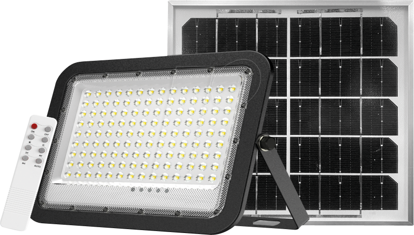 ELED SO400101 - LED-Fluter, Solar mit Akku, 10 W PV, 1400 lm, 6500K, IP65 von ENOVALITE