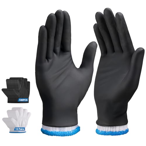 ENPOINT Einweg-Nitrilhandschuhe zum Kochen, Grillen, 5 mm, robust, latexfrei, 12 Paar Baumwollhandschuhe, für Herren und Damen, zum Kochen, Servieren, Grillen, Barbier, Metzger, Koch, Größe M, 100 ENPOINT Einweg-Nitrilhandschuhe zum Kochen, Grillen, 5 mm, robust, latexfrei, 12 Paar Baumwollhandschuhe, für Herren und Damen, zum Kochen, Servieren, Grillen, Barbier, Metzger, Koch, Größe M, 100 von ENPOINT