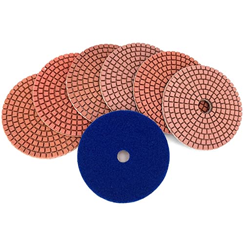 Diamant-Polierpads, 10 Teile/satz 4 Zoll Diamant Polieren Pads Flexible Nass Polieren Pads for Stein Marmor Schleif Werkzeuge HC11(50) von ENSDIEPLS
