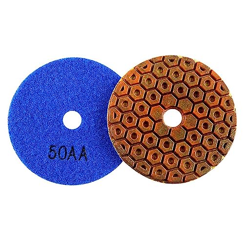 Diamant-Polierpads, 4-Zoll-Trockenpolierpad, scharfes flexibles Diamant-Polierpad for Granit, Marmor, Stein, Schleifscheibe(50) von ENSDIEPLS