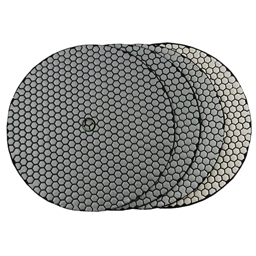 Diamant-Polierpads, 7 Teile/satz 11 Zoll Trockenpolierpad Scharfe Art Flexible 280mm Diamantpolierpads for Granit Marmor Stein Schleifscheibe(50) von ENSDIEPLS