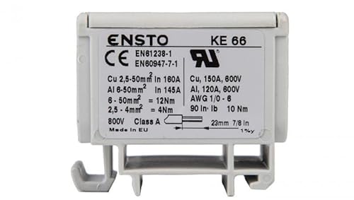 Schienenverbinder 1-polig 2-Draht 2,5-50mm2 grau KE66 ensto 6418677191947 Schienenverbinder 1-polig 2-Draht 2,5-50mm2 grau KE66 ensto 6418677191947 von ensto