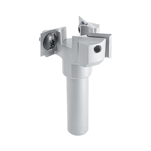 ENT 20439 Wendeplatten Planfräser Schaft (S) 12 mm, Durchmesser (D) 39 mm, NL 12 mm, dreischneidig, in Hartmetall (HW), für die Oberfräse von ENT European Norm Tools