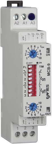 ENTES 101585 MCB-9 Zeitrelais Multifunktional 24 V/DC, 24 V/AC, 230 V/AC 1 St. Zeitbereich: 0.1s - 3 von ENTES