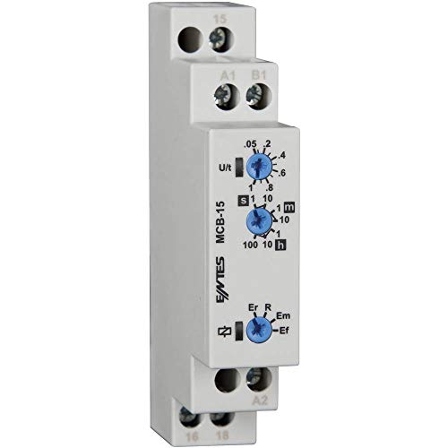 MCB-15 ENTES Multifunktions-Zeitrelais, 1 Stück, Zeitbereich: 0,05 s – 100 h, 1 Inverter (RT) von ENTES