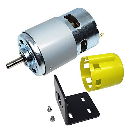 775 DC-Motor DC 12 V 7500–15000 U/min & Halterung Hochgeschwindigkeit, großes Drehmoment, geräuscharm, Getriebemotor, elektronischer Komponentenmotor, perfekt für DIY-Elektrowerkzeuge (775 DC-Motor) 775 DC-Motor DC 12 V 7500–15000 U/min & Halterung Hochgeschwindigkeit, großes Drehmoment, geräuscharm, Getriebemotor, elektronischer Komponentenmotor, perfekt für DIY-Elektrowerkzeuge (775 DC-Motor) von cogguee