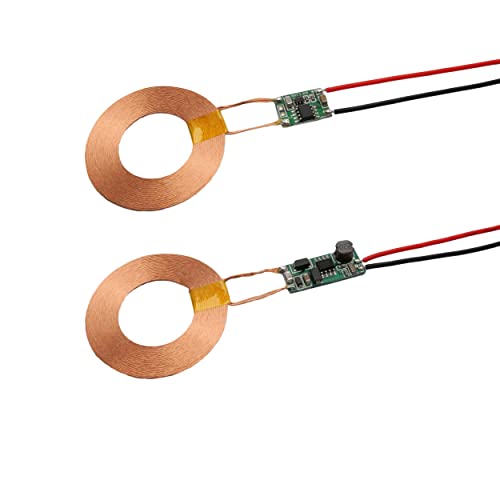 cogguee Kabelloser Sender und Empfänger mit Ladegerät, 12 V, 23 mm Entfernung, 5 V, 100 mA ~ 1,2 A Ausgang, 42 mm Spule cogguee Kabelloser Sender und Empfänger mit Ladegerät, 12 V, 23 mm Entfernung, 5 V, 100 mA ~ 1,2 A Ausgang, 42 mm Spule von cogguee