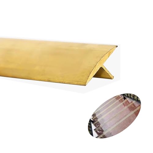 T-förmige Bodenübergangsleiste aus Messing – langlebige Metallschwelle for Holz-, Vinyl-, Laminat- und Fliesenböden | 1 m (3,3 Fuß) anpassbare Länge(40x10mm(1.57x0.39 in)) von EOMO
