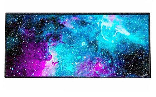 Big Mouse Pad, EONHUAYU Erweiterte Gaming Mouse Pad 900x400x2mm Rutschfeste Gummi Mäuse Pads für Laptop (Galaxy Star) von EONHUAYU