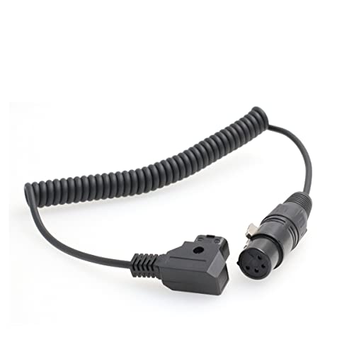D-Tap Stecker auf Buchse, 4-poliges XLR-Kabel für Netzteil, Batterieadapter (gewickelt) von EONVIC