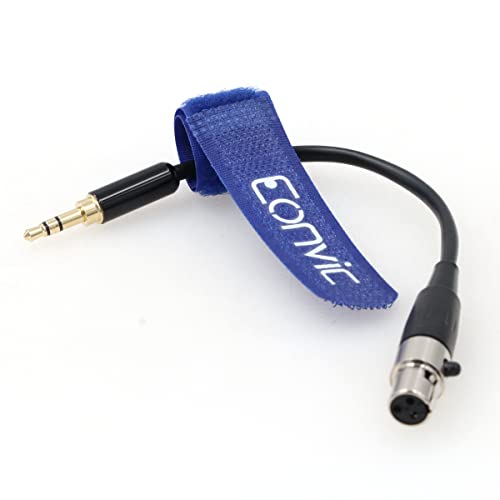 EONVIC 3,5 mm TRS-Stecker auf 3-polige Mini-XLR-Buchse, Audiokabel für AKG-Kopfhörer, 30 cm 15cm/6''inch von EONVIC