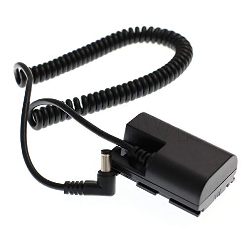 EONVIC DC LP-E6 Akku Adapter Power Spiralkabel für Canon 5D3 5D2 7D 60D von EONVIC