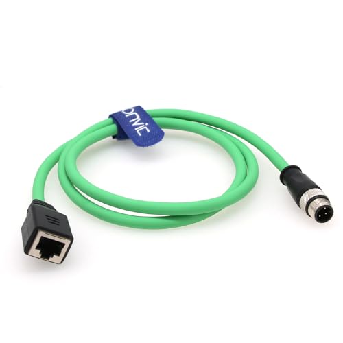 EONVIC Industrial Ethernet M12 4 Pin Male D-Code to RJ45 Female Gigabit High Flex Cat6 Shielded Ethernet Extension Cable, 4pin Male M12 to RJ45 Female 1M EONVIC Industrial Ethernet M12 4 Pin Male D-Code to RJ45 Female Gigabit High Flex Cat6 Shielded Ethernet Extension Cable, 4pin Male M12 to RJ45 Female 1M von EONVIC