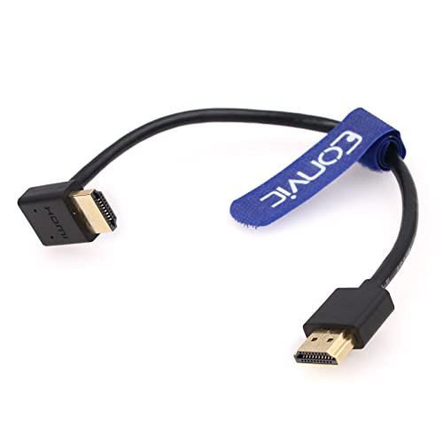 Eonvic 2.1 HDMI Spiralkabel 8K HDMI auf HDMI Kabel High Speed Dünn HDMI Stecker auf Stecker Extender Kabel für Atomos Ninja V, Sony a7siii, Portkeys BM5 Monitor von EONVIC