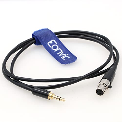 Eonvic 3,5 mm TRS-Stecker auf 3-polige Mini-XLR-Buchse, Pro Revers-Mikrofon-Audiokabel (100 cm) von EONVIC