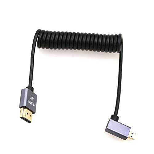 Eonvic 8K 2.1 HDMI auf Micro-HDMI-Kabel, links gewinkelt, Hochgeschwindigkeitskabel, 48 Gbit/s, Spiralkabel für Atomos-Ninja-V 4K-60P Aufnahme, 48 Gbit/s, HDMI für Canon-R5C, R5, R6 Eonvic 8K 2.1 HDMI auf Micro-HDMI-Kabel, links gewinkelt, Hochgeschwindigkeitskabel, 48 Gbit/s, Spiralkabel für Atomos-Ninja-V 4K-60P Aufnahme, 48 Gbit/s, HDMI für Canon-R5C, R5, R6 von EONVIC