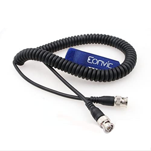 Eonvic BNC Kabel HD SDI Spiralkabel Verlängerungskabel 75 Ohm RF Koax Kabel für 4K Videokameras (gerade) von EONVIC