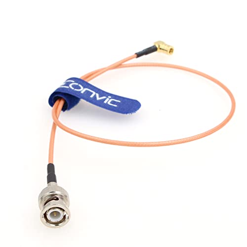 Eonvic BNC-Stecker auf SMB-Buchse, rechtwinklig, RF RG316, 50 Ohm, Koaxial-Pigtail-Signalkabel, 15 cm von EONVIC