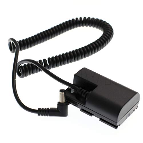 Eonvic DC LP-E6 Dummy Akku Adapter Power Spiralkabel für Canon 5D3 5D2 7D 60D von EONVIC