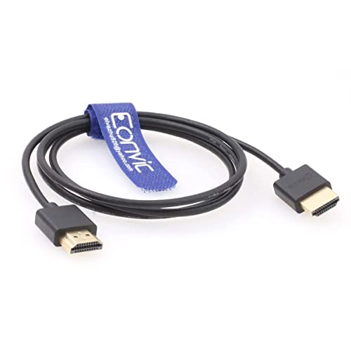 Eonvic High Speed 2.0 HDMI-Kabel, dünn, flexibel, für Z-CAM F6, Atomos Ninja V, Portkeys BM5 Monitor von EONVIC