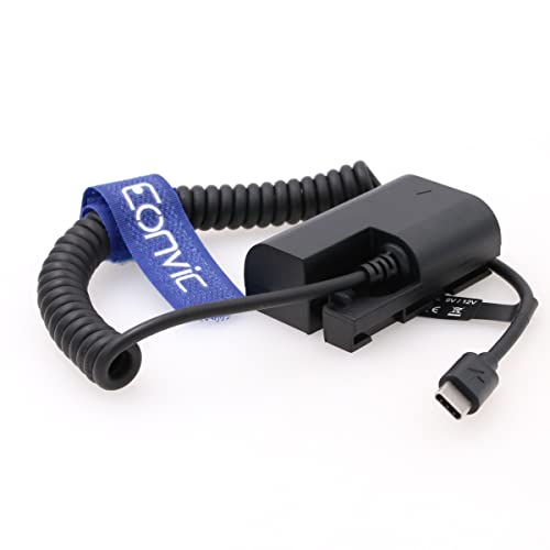 Eonvic LP-E6 Dummy Akku auf USB Typ-C PD Stromkabel Dummy Akku Koppler Adapter Ersatzkabel für Canon EOS 70D 7D 60D 6D 5D Mark II III Eonvic LP-E6 Dummy Akku auf USB Typ-C PD Stromkabel Dummy Akku Koppler Adapter Ersatzkabel für Canon EOS 70D 7D 60D 6D 5D Mark II III von EONVIC