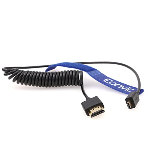 Eonvic Micro HDMI auf HDMI Kabel, 8K@60Hz Unterstützt Ethernet, 1080p HD flexibles Kabel für HDSLR Kameras, TV, PC, Laptop, Macbook, Monitore von EONVIC