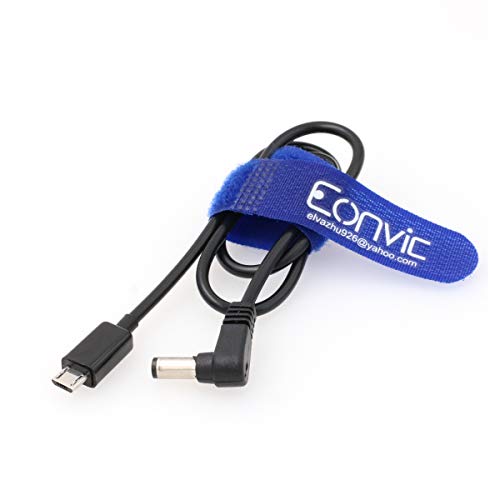 Eonvic Micro-USB auf rechtwinkligem 2,1 mm DC-Stromkabel für Tilta Nucleus Nano Motor von EONVIC