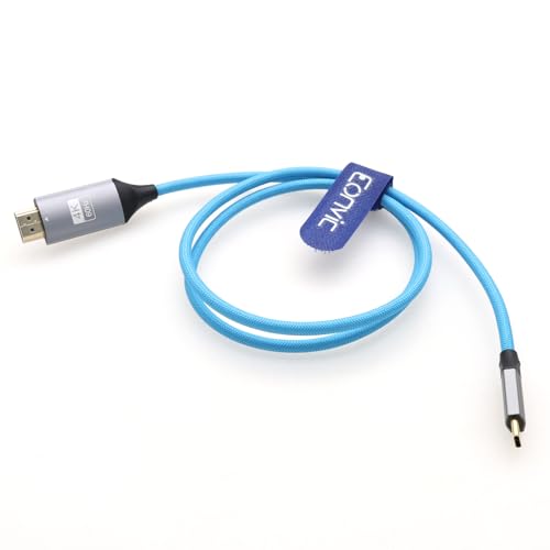 Eonvic USB C auf HDMI 4K 60Hz HD Projektionskabel, High-Speed USB Typ C auf HDMI Unidirektionales Übertragungskabel für Mac Book Pro iMac iPad Mac Mini Phone Samsung Huawei Dell Laptops (Blau, 0,9 m) Eonvic USB C auf HDMI 4K 60Hz HD Projektionskabel, High-Speed USB Typ C auf HDMI Unidirektionales Übertragungskabel für Mac Book Pro iMac iPad Mac Mini Phone Samsung Huawei Dell Laptops (Blau, 0,9 m) von EONVIC