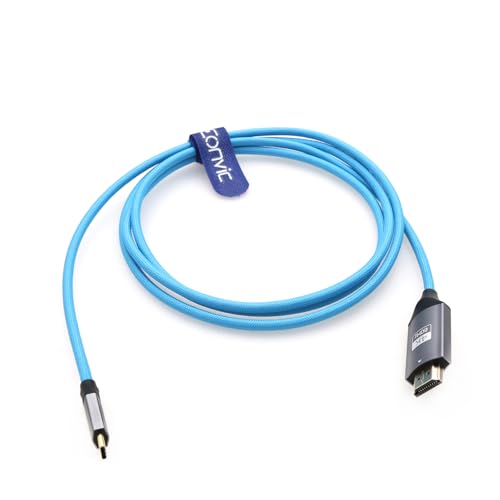 Eonvic USB C auf HDMI 4K 60Hz HD Projektionskabel, High-Speed USB Typ C auf HDMI Unidirektionales Übertragungskabel für Mac Book Pro iMac iPad Mac Mini Phone Samsung Huawei Dell Laptops (Blau, 1,8 m) Eonvic USB C auf HDMI 4K 60Hz HD Projektionskabel, High-Speed USB Typ C auf HDMI Unidirektionales Übertragungskabel für Mac Book Pro iMac iPad Mac Mini Phone Samsung Huawei Dell Laptops (Blau, 1,8 m) von EONVIC