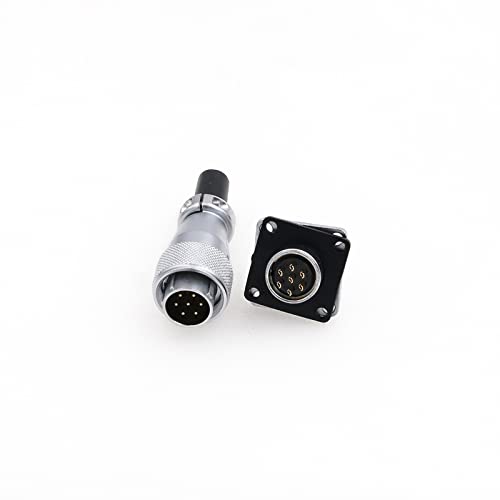 Eonvic WS16 7-poliger Luftfahrt-Stecker Wasserdichter Stecker Stecker Buchse Vierkantbuchse Metall Gewinde Signal LED Industrieausrüstung von EONVIC