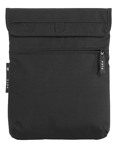 EOTO Tablet-Tasche „Roam:Office M“ Coal, schwarz, für Tablets bis 12“, 31 x 25 x 3 cm, nachhaltig, wasserabweisend, Notebook-Sleeve für Uni Freizeit oder Job von EOTO