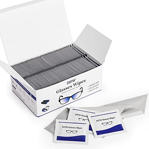 Brillen-Reinigungstücher Einzeln Verpackt, EOTW 120 Stück Brillenputztücher ideal für Brillen/Scheiben/Brillen/Sonnenbrillen/Skibrillen/Lesebrillen/Fahrradbrillen von EOTW
