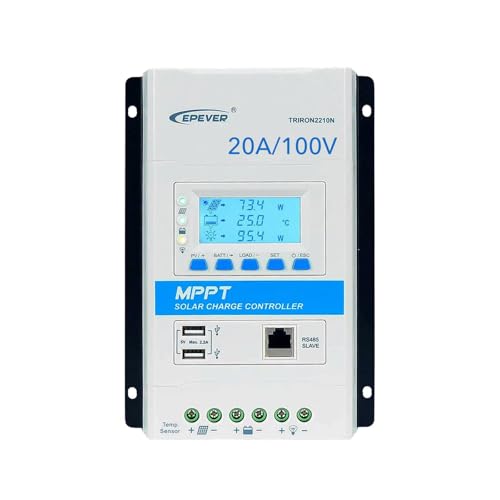 EPEVER® Triron 2210N MPPT Solarladeregler Charge Controller 20A, automatische Erkennung 12/24V max. PV-Eingangsspannung 100V von EPEVER