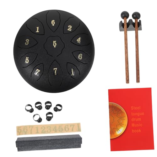 EPIGEIST 1 Satz Zungentrommel aus Stahl Schlaginstrumente Stilvoll Musikinstrumente für Erwachsene Percussion aus Stahl bequeme Trommel ätherische Trommel Kohlenstoffstahl Schwarz EPIGEIST 1 Satz Zungentrommel aus Stahl Schlaginstrumente Stilvoll Musikinstrumente für Erwachsene Percussion aus Stahl bequeme Trommel ätherische Trommel Kohlenstoffstahl Schwarz von EPIGEIST