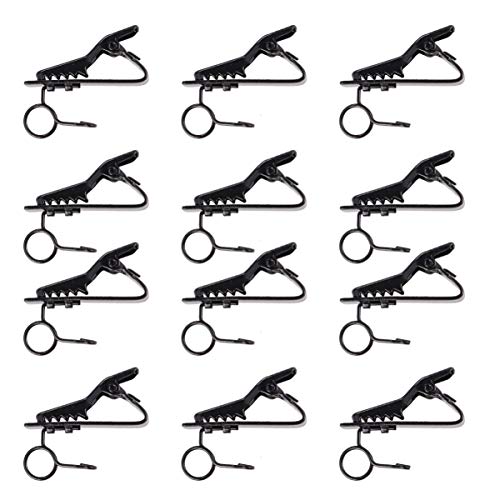 EPIGEIST 12 Stück Metallmikrofonclip Revers Krawattenklammer Mikrofon-Clip Eisenklammer Lavalier-Clip am Revers Schwarz EPIGEIST 12 Stück Metallmikrofonclip Revers Krawattenklammer Mikrofon-Clip Eisenklammer Lavalier-Clip am Revers Schwarz von EPIGEIST
