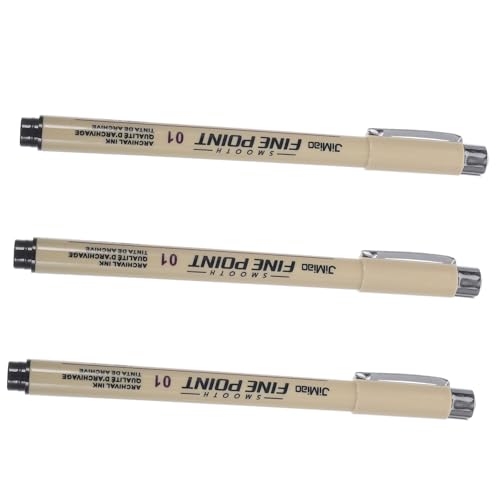 EPIGEIST 3 Stück Strich Strich und Strich Skizzenstifte zum Zeichnen Zeichnungsstift schwarze Zeichenstifte Stifte für Künstler Textmarker Doodle-Stifte Plastik Beige EPIGEIST 3 Stück Strich Strich und Strich Skizzenstifte zum Zeichnen Zeichnungsstift schwarze Zeichenstifte Stifte für Künstler Textmarker Doodle-Stifte Plastik Beige von EPIGEIST