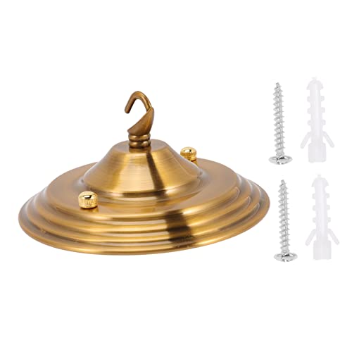 EPIGEIST Kronleuchter Hakenbasis Kronleuchter Hakendecke industriell LED modern retro Befestigungsplatte für Leuchtmittel Deckenlichthalteranpassung Deckenleuchte Schmiedeeisen Golden EPIGEIST Kronleuchter Hakenbasis Kronleuchter Hakendecke industriell LED modern retro Befestigungsplatte für Leuchtmittel Deckenlichthalteranpassung Deckenleuchte Schmiedeeisen Golden von EPIGEIST