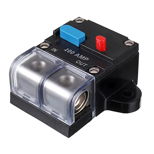 EPLZON 100 A 12V / 24V Leistungsschalter Rückstellbarer Leistungsschalter 200 A Selbstwiederherstellungs Leistungsschalter Manueller Reset Knopf für Auto Audio und Verstärkerschutz EPLZON 100 A 12V / 24V Leistungsschalter Rückstellbarer Leistungsschalter 200 A Selbstwiederherstellungs Leistungsschalter Manueller Reset Knopf für Auto Audio und Verstärkerschutz von EPLZON