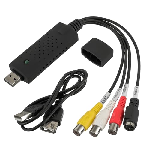 EPLZON USB 2.0 Audio Video Grabber Konverter Audio und Videodigitalisierung, VHS auf pc zu Digital Converter, mit Adapter für VHS/VCR/TV zu DVD für Windows11/10/8/7/Mac EPLZON USB 2.0 Audio Video Grabber Konverter Audio und Videodigitalisierung, VHS auf pc zu Digital Converter, mit Adapter für VHS/VCR/TV zu DVD für Windows11/10/8/7/Mac von EPLZON