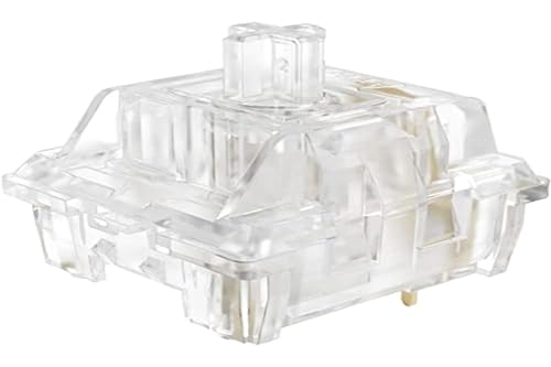 EPOMAKER CS Crystal Linear Switch, 43gf, 3 Pin Switch, 45 Stück Set für mechanische Tastatur Ersatz von EPOMAKER