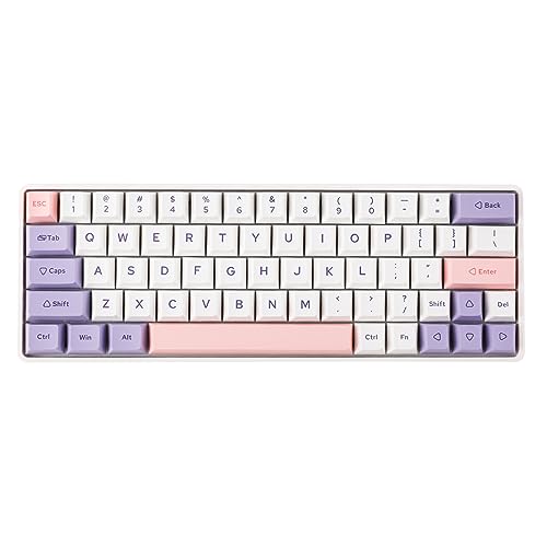 EPOMAKER EP64 60% RGB Hot Swap 2.4GHz/BT 5.0/USB-C kabelgebunden Mechanische Gaming-Tastatur mit programmierbarer Software, NKRO, PBT-Keycap für Mac/Win/Spieler von EPOMAKER