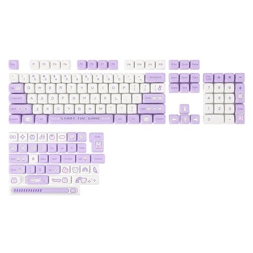 EPOMAKER MOA-Profil PBT-Farbsublimations-Tastenkappen-Set für mechanische Tastatur mit ANSI-Layout (PLPIX, MOA Profile) von EPOMAKER